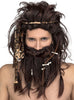 Perruque homme des cavernes châtain homme
