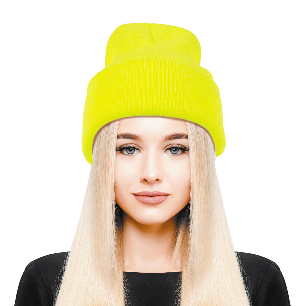 BONNET JAUNE FLUO
