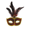 MASQUE ROUGE AVEC PLUMES