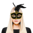 MASQUE NOIR AVEC PLUMES