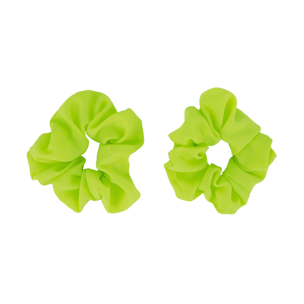 LOT DE 2 CHOUCHOUS VERT FLUO