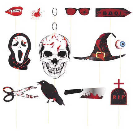 PHOTOBOOTH HALLOWEEN 12PCS