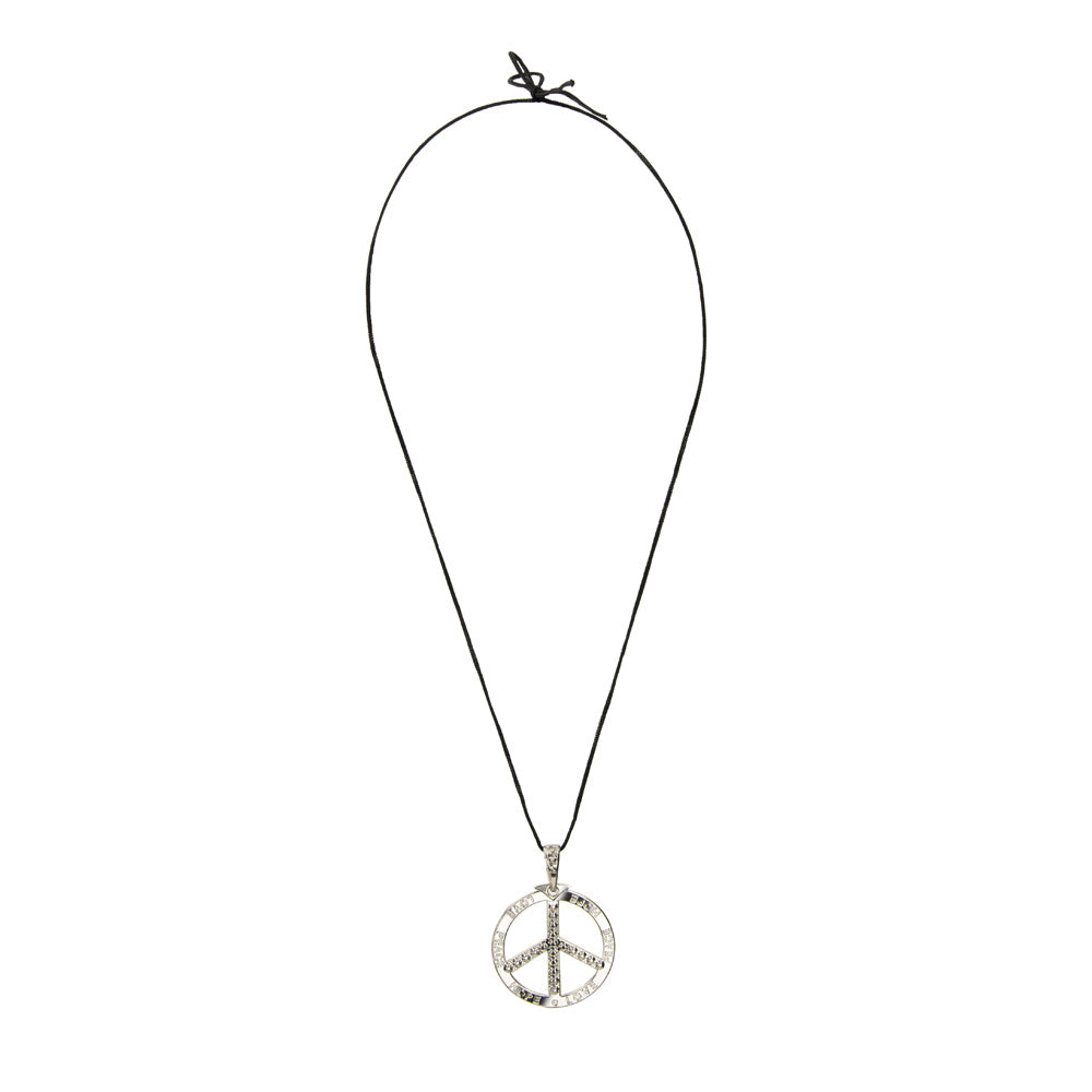 PENDENTIF PEACE HOPE LOVE SILVER