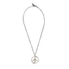 PENDENTIF PEACE HOPE LOVE SILVER
