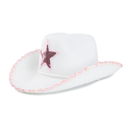 CHAPEAU COWGIRL PINK STAR
