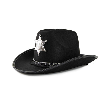 CHAPEAU COWBOY SHERIFF NOIR