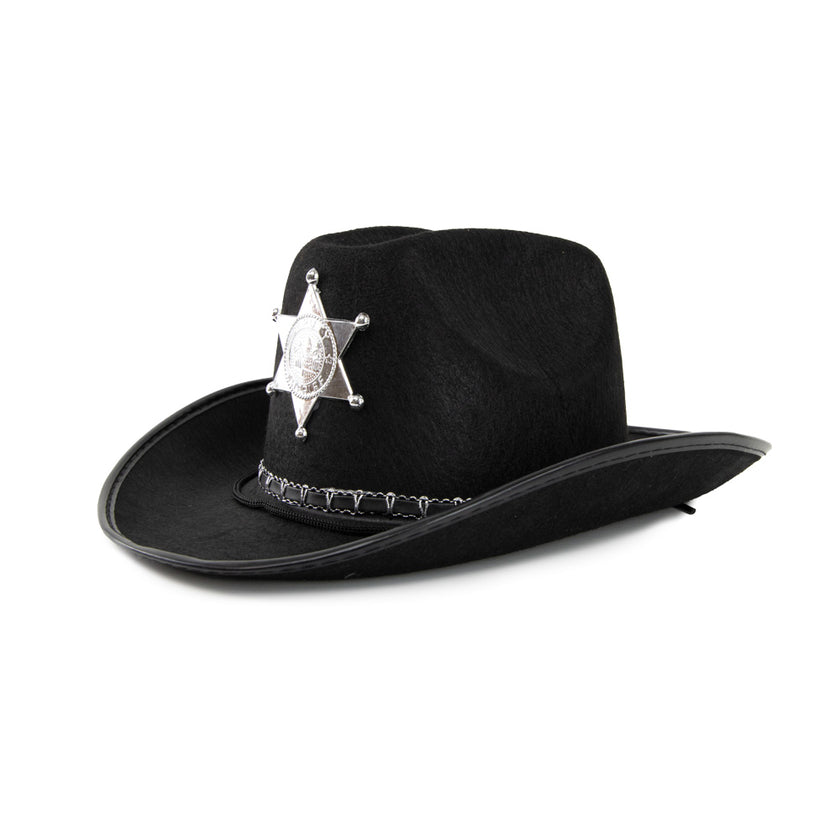 CHAPEAU COWBOY SHERIFF NOIR