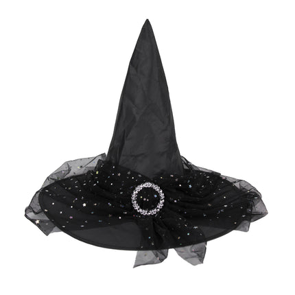 CHAPEAU SORCIERE AVEC BROCHE