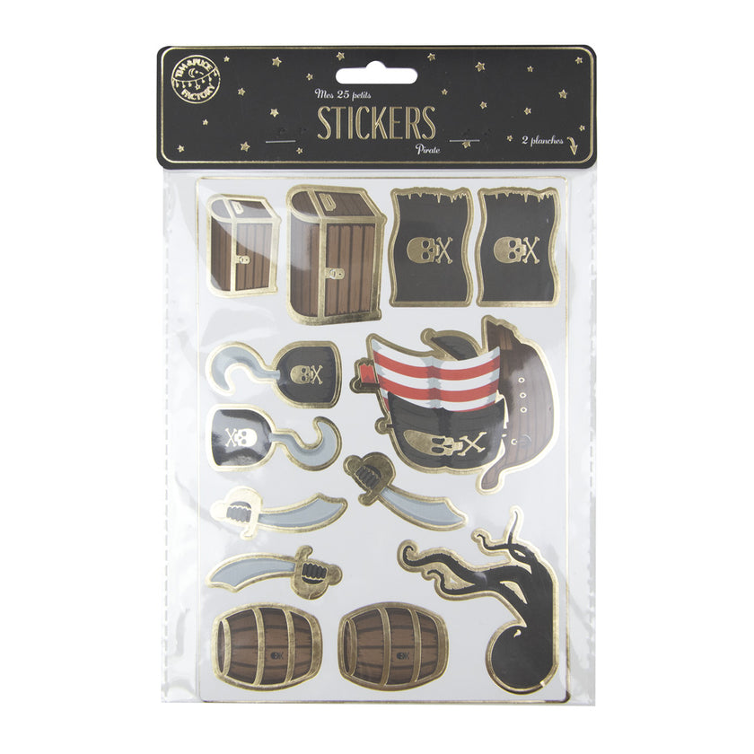 STICKERS PIRATES X 25PCS