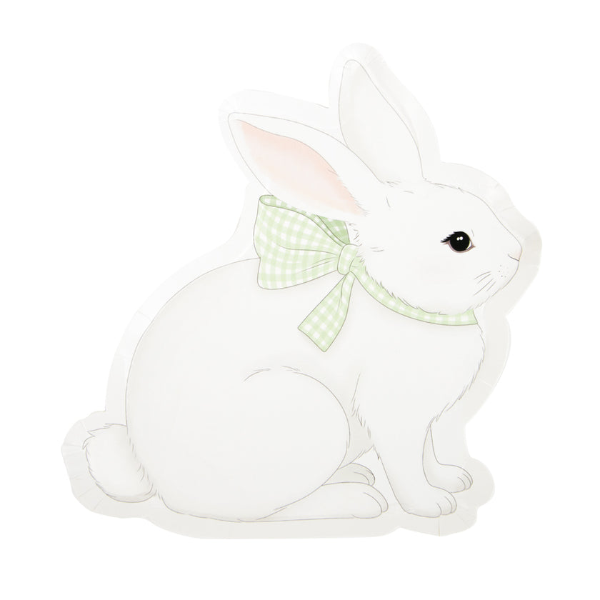 ASSIETTES MON LAPIN PASTEL 4 COUL ASS  23CM X 8