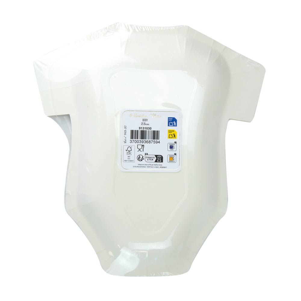 ASSIETTES BODY 23CM  X 8