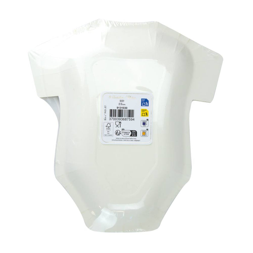 ASSIETTES BODY 23CM  X 8