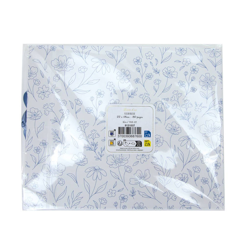 LIVRE D'OR FLEUR BLEUE