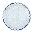 ASSIETTES FESTONNEES FLEUR BLEUE 25 CM X 8