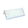 MARQUE-PLACES FESTONNES FLEUR BLEUE X 8PCS