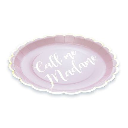 ASSIETTES FESTONNEES CALL ME MADAME 23CM X 8