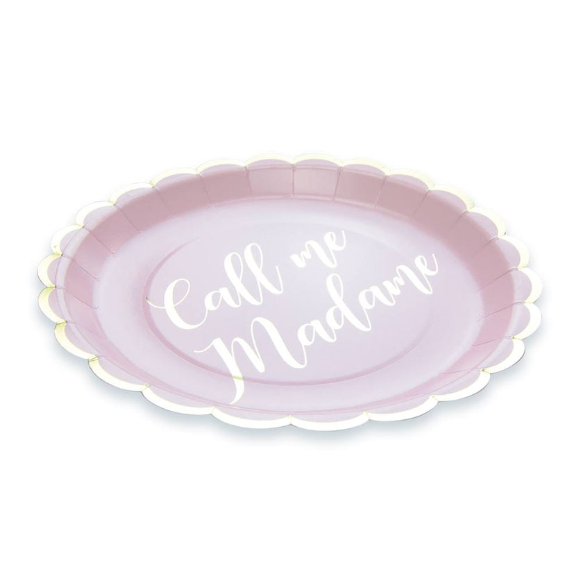 ASSIETTES FESTONNEES CALL ME MADAME 23CM X 8