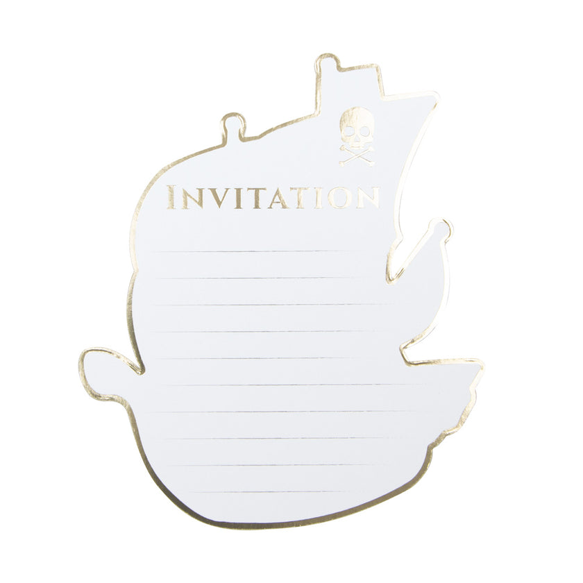 SET DE 8 INVITATIONS PIRATE