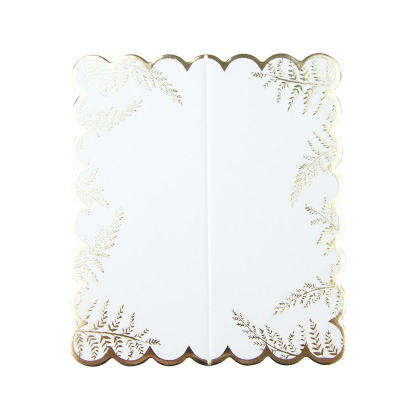 MARQUE PLACES FESTONNES FOUGERE WHITE X 8PCS