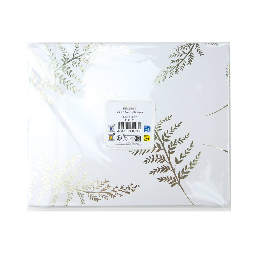 LIVRE D'OR FOUGERE WHITE