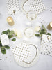 SERVIETTES COEURS DORES X 16