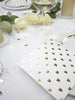 SERVIETTES COEURS DORES X 16