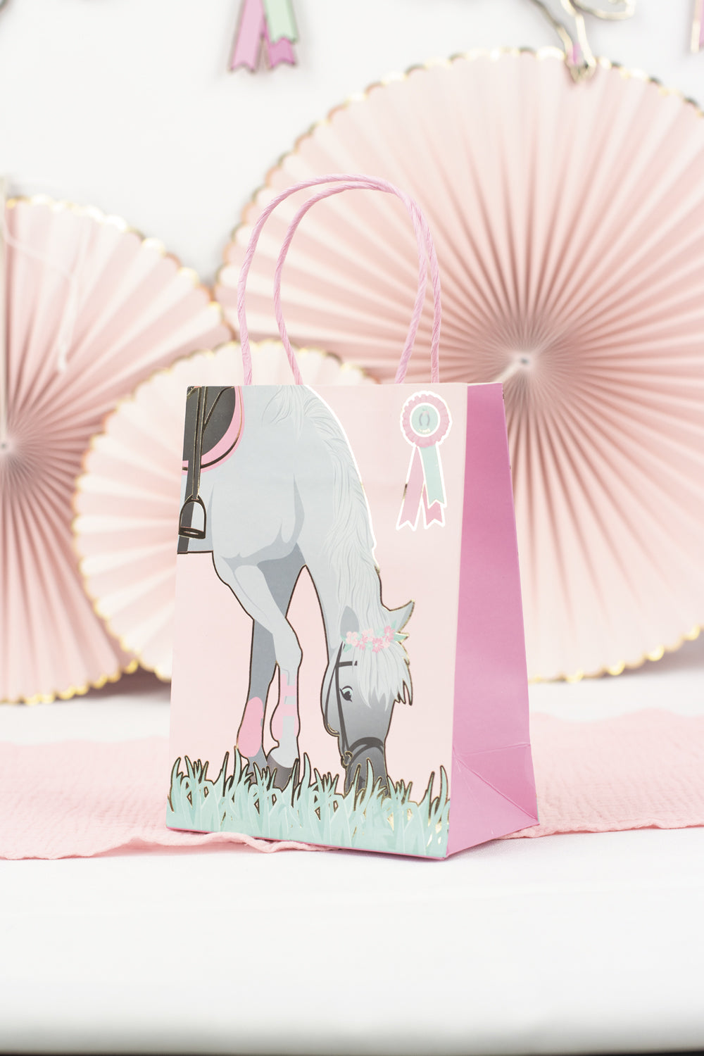 SACS PAPIER CHEVAL D'AMOUR X 4
