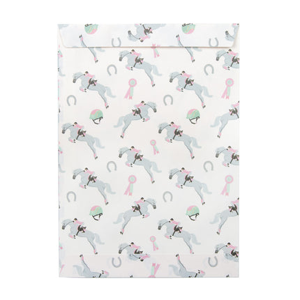 POCHETTES PAPIER CHEVAL D'AMOUR X 8PCS