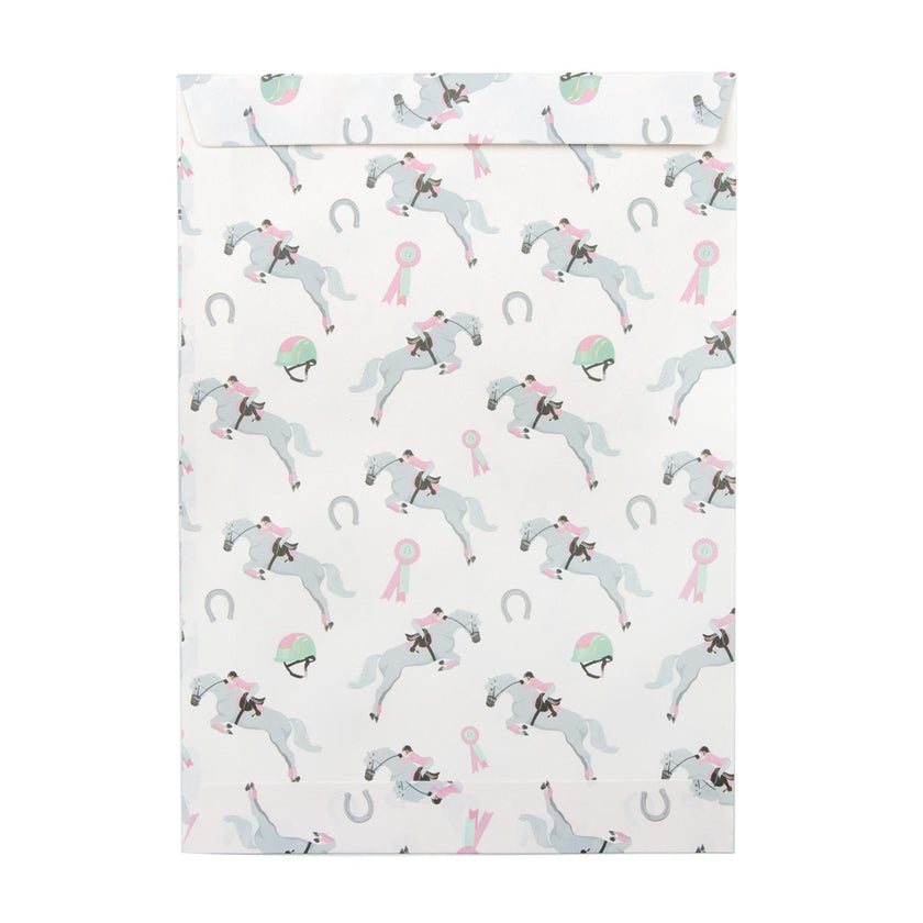 POCHETTES PAPIER CHEVAL D'AMOUR X 8PCS