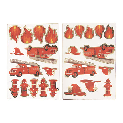 STICKERS POMPIERS X 25PCS