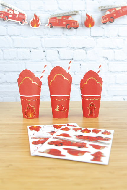 STICKERS POMPIERS X 25PCS
