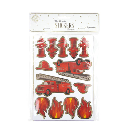 STICKERS POMPIERS X 25PCS