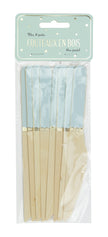 PETITS COUTEAUX EN BOIS BLEU PASTEL X 8
