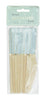 PETITS COUTEAUX EN BOIS BLEU PASTEL X 8
