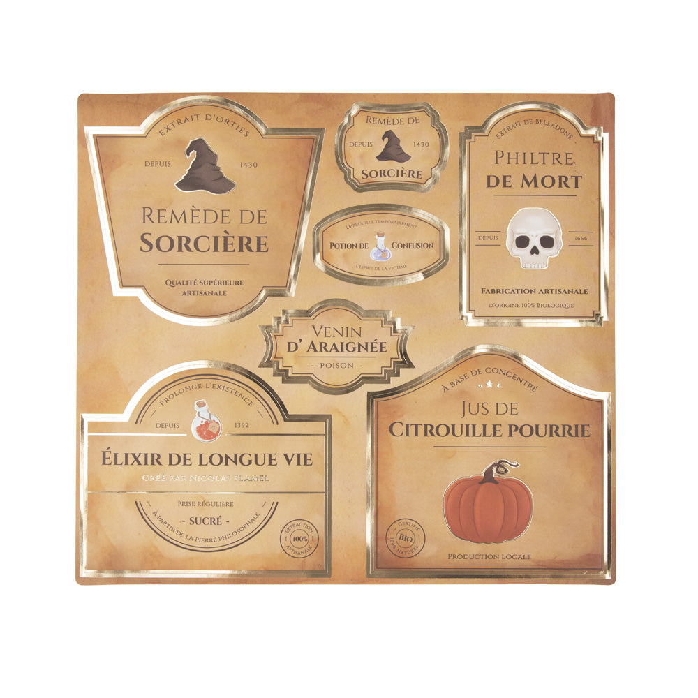 DECORATIONS POUR BOUTEILLES APPRENTI SORCIER X 14PCS