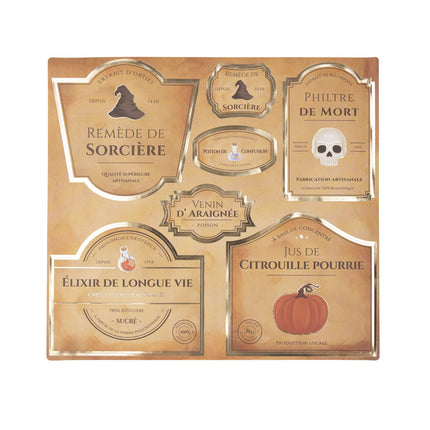 DECORATIONS POUR BOUTEILLES APPRENTI SORCIER X 14PCS