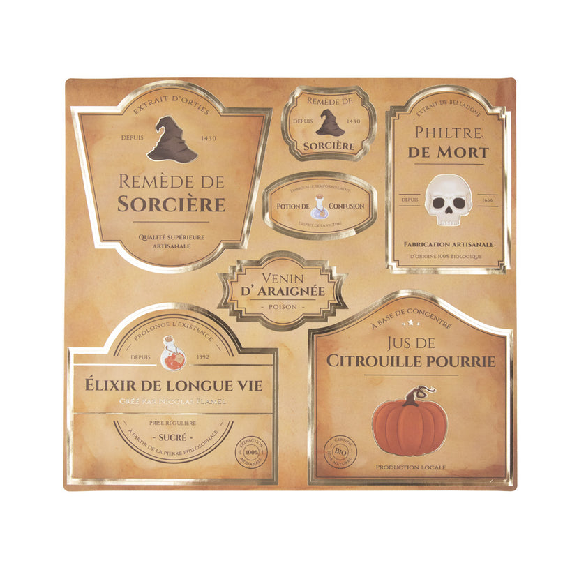 DECORATIONS POUR BOUTEILLES APPRENTI SORCIER X 14PCS