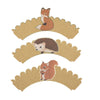 CUPCAKE WRAPPERS WOODLAND X 6