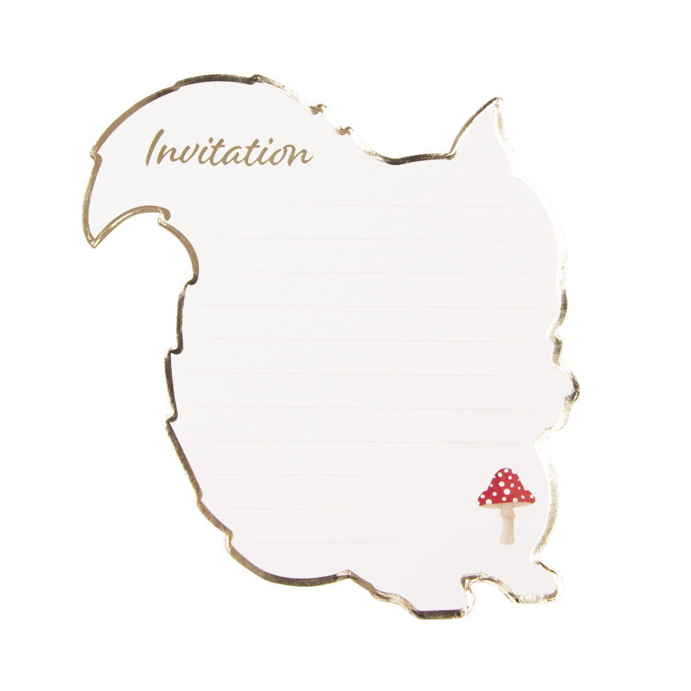 SET DE 8 INVITATIONS WOODLAND