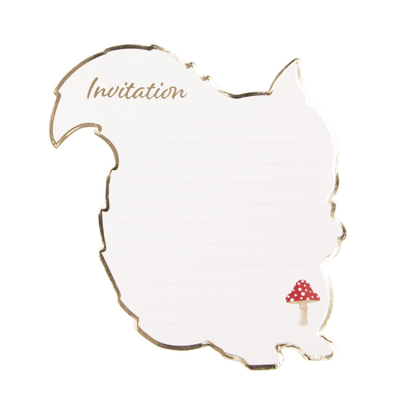 SET DE 8 INVITATIONS WOODLAND