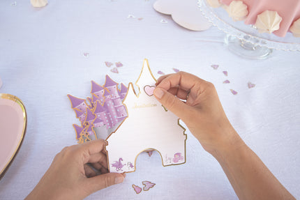 SET DE 8 INVITATIONS PRINCESSE