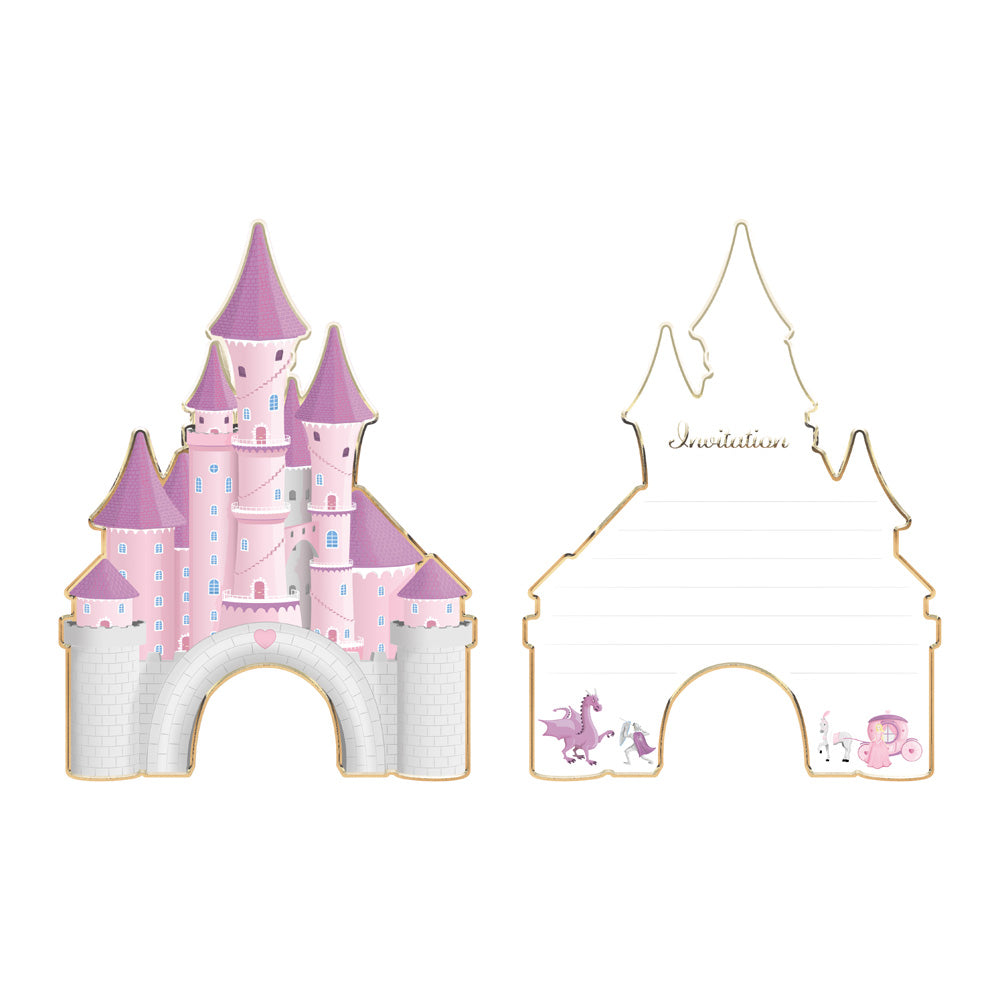 SET DE 8 INVITATIONS PRINCESSE