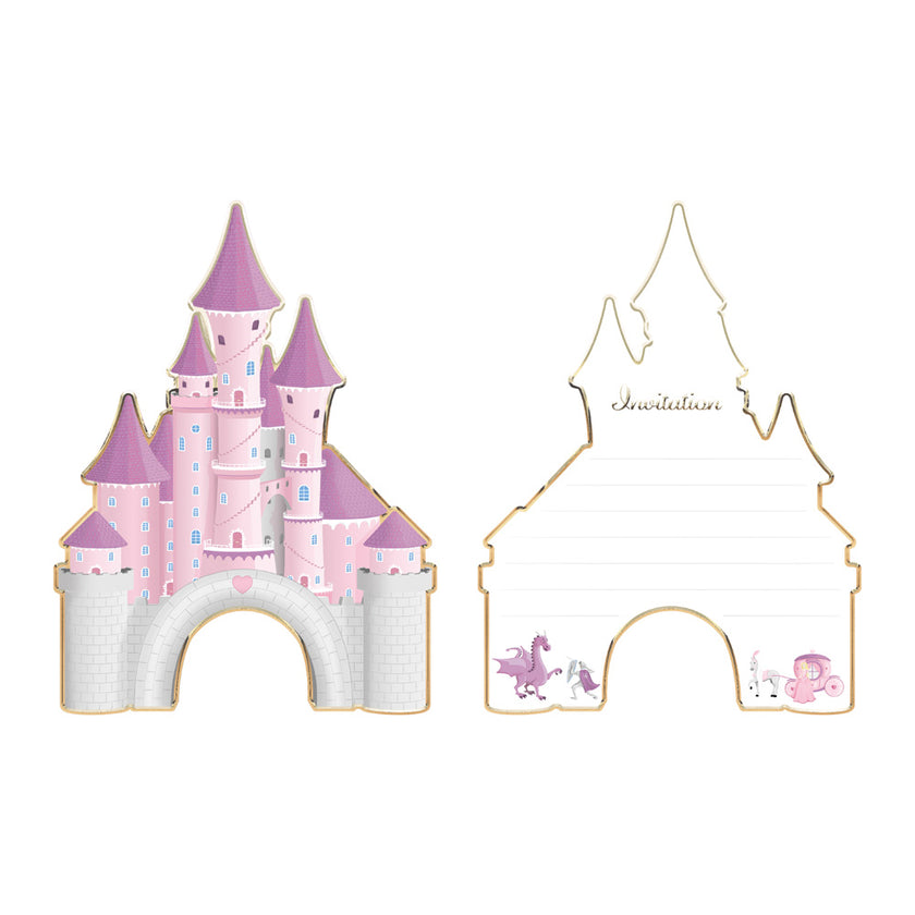 SET DE 8 INVITATIONS PRINCESSE