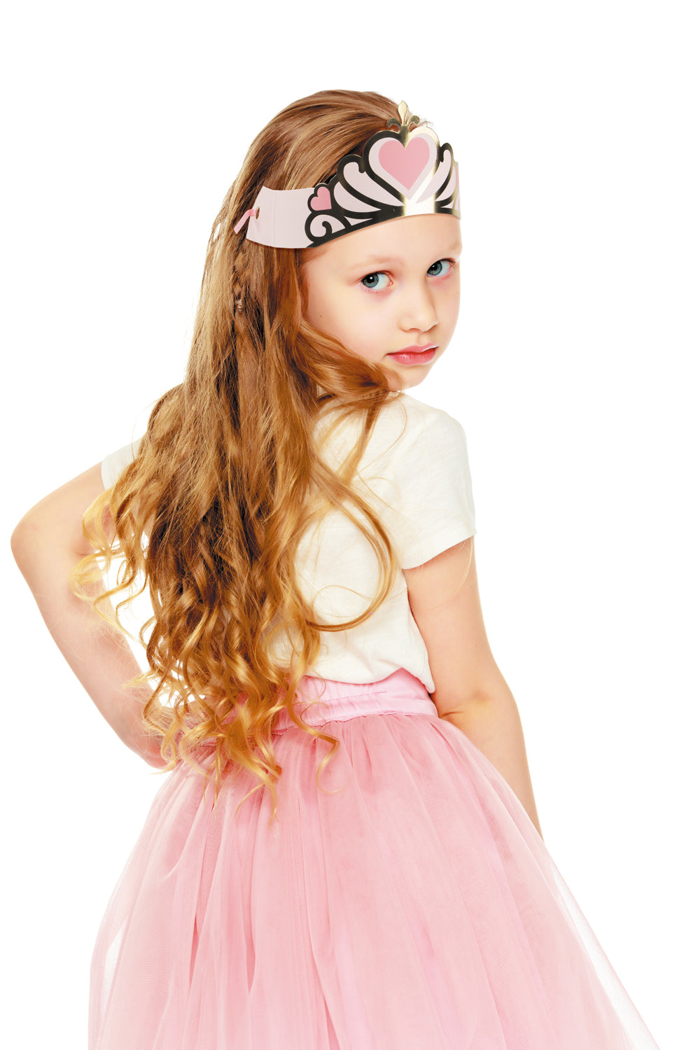 DIADEMES DORES PRINCESSE X 8PCS