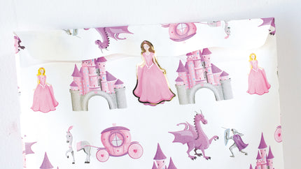 POCHETTES PAPIER PRINCESSE X 8PCS