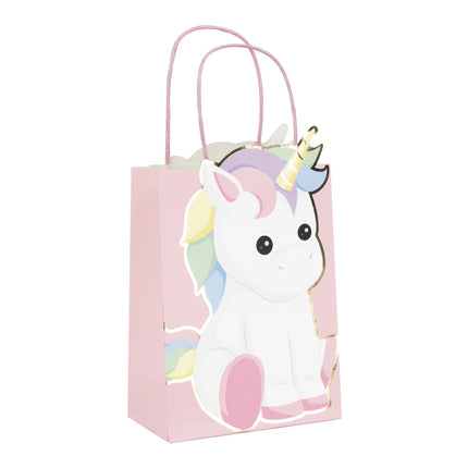 SACS PAPIER BABY LICORNE X 4