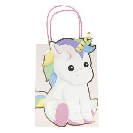 SACS PAPIER BABY LICORNE X 4