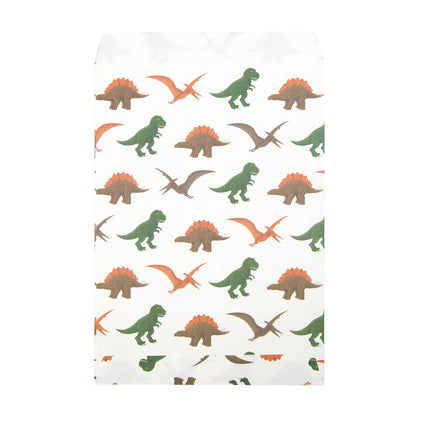 POCHETTES PAPIER DINO X 8PCS