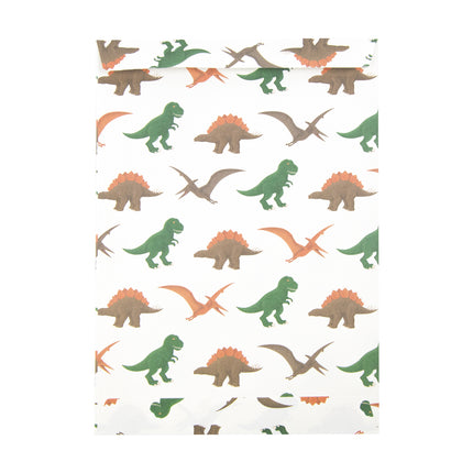 POCHETTES PAPIER DINO X 8PCS