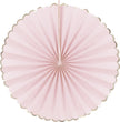 SET DE 3 EVENTAILS ROSE PASTEL ET OR